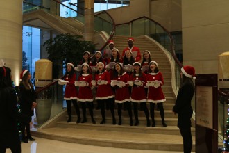 Training the Choir for Christmas Songs
